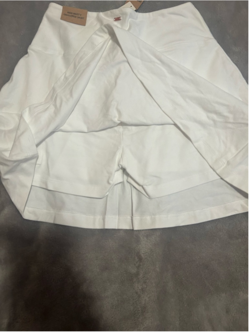 Women's PINK Victoria's Secret White High Waist Crossover Skort S - Picture 5 of 5